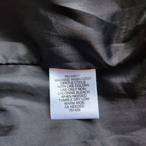 Liz Claiborne Lined Pencil Cotton Spandex Black & White Floral Skirt Size 12 - Picture 6 of 8